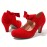 Women's Bowknot Decor Chunky Heels, Fashion Slip On Outdoor Pumps, All-Match Dress Shoes