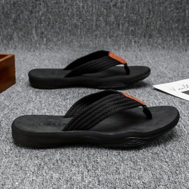 Men's Slip On Flip Flops With Arch Support, Lightweight Non-slip Thong Sandals For Indoor Outdoor Beach